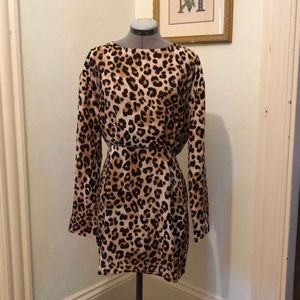 Lulus leopard dress
